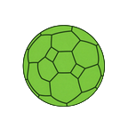 Lime Fu&szlig;ball-Icon f&uuml;r Fu&szlig;ballwetten bei Golazzo