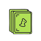 Lime Bet-Builder-Icon mit gestapeltem Wettschein bei Golazzo