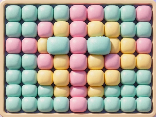 Pastellfarbener Cluster-Slot mit S&uuml;&szlig;igkeiten - Sugar Rush kostenlos spielen bei Golazzo Casino