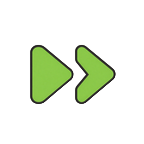 Lime Early-Payout-Icon mit Vorspul-Pfeil bei Golazzo